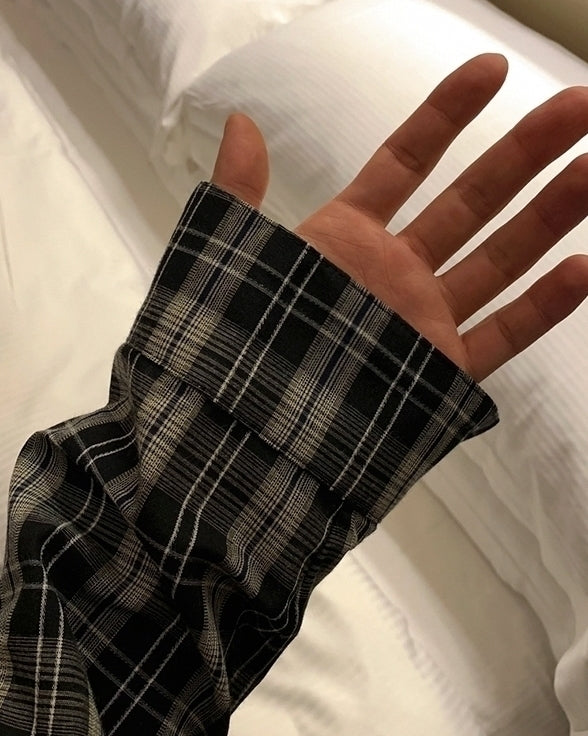 Relaxed Plaid Long Sleeve Casual Shirt