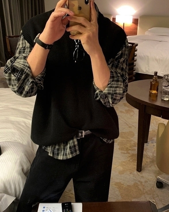 Relaxed Plaid Long Sleeve Casual Shirt