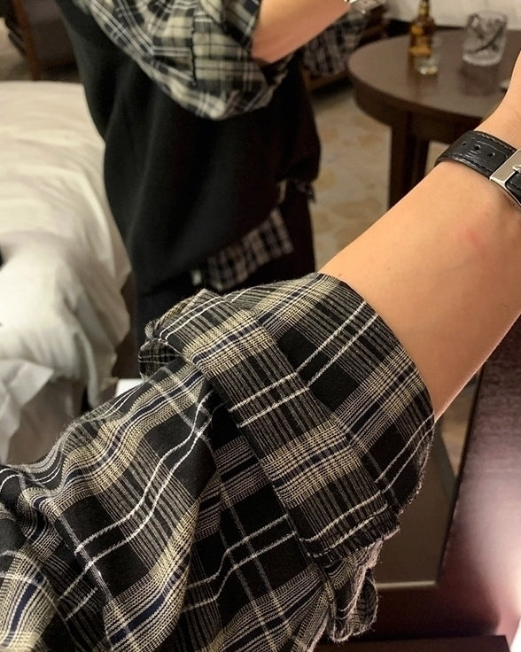 Relaxed Plaid Long Sleeve Casual Shirt
