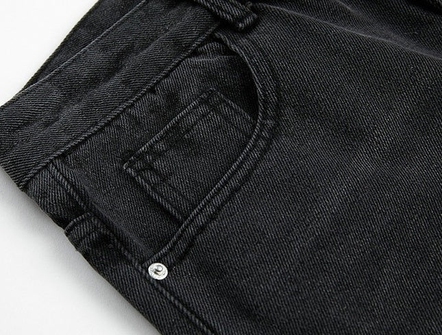 Relaxed Straight Black Vintage Jeans