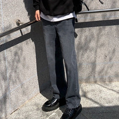 Relaxed Straight Black Vintage Jeans