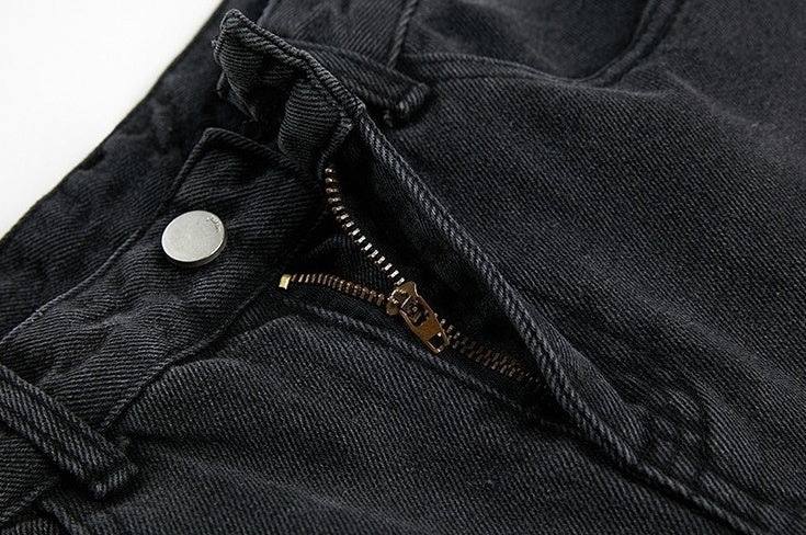 Relaxed Straight Black Vintage Jeans