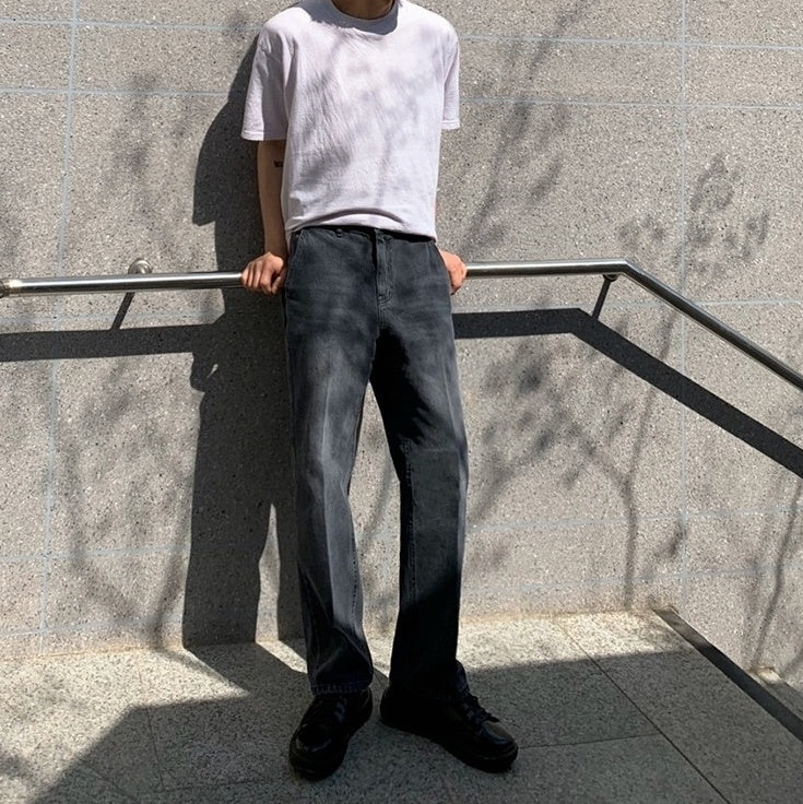 Relaxed Straight Black Vintage Jeans