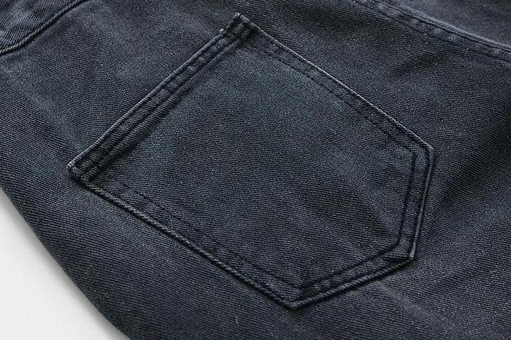 Relaxed Straight Leg Denim Pants