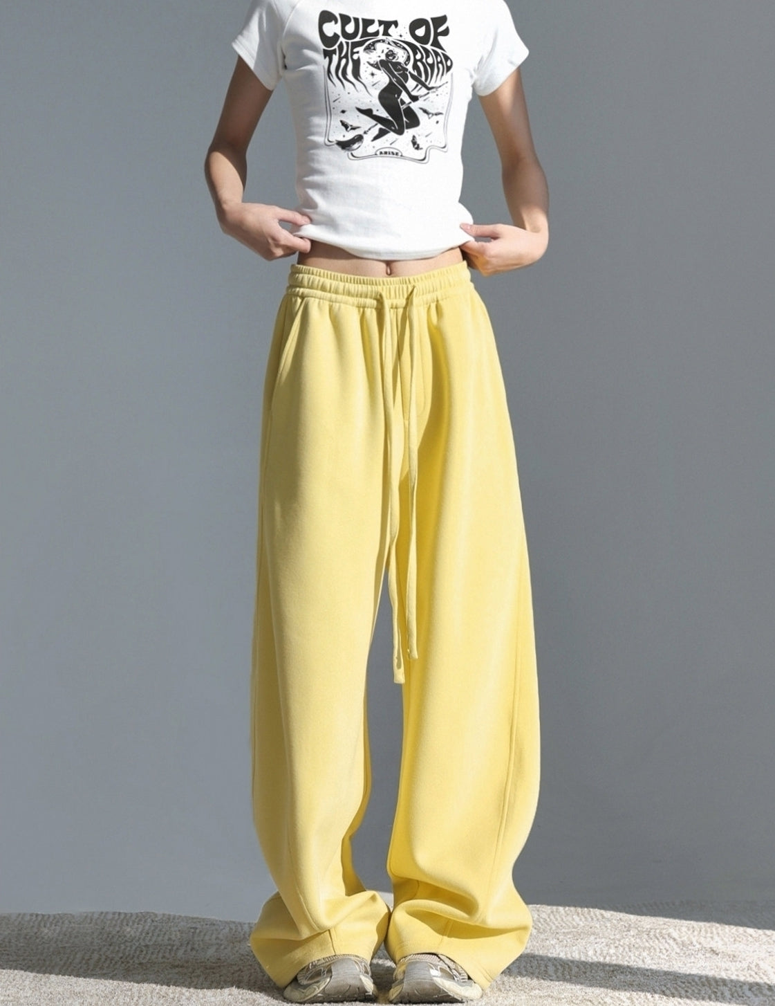 Relaxed Straight Leg Sports Pants