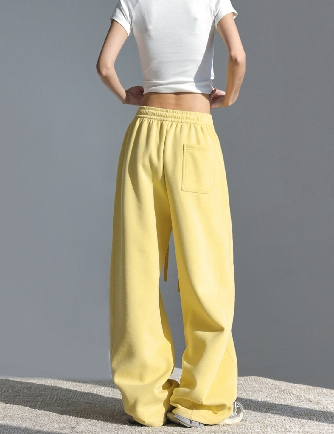 Relaxed Straight Leg Sports Pants