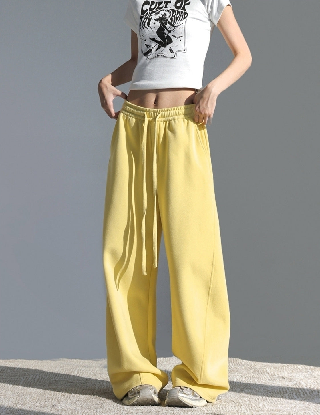 Relaxed Straight Leg Sports Pants