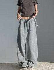 Relaxed Straight Leg Sports Pants