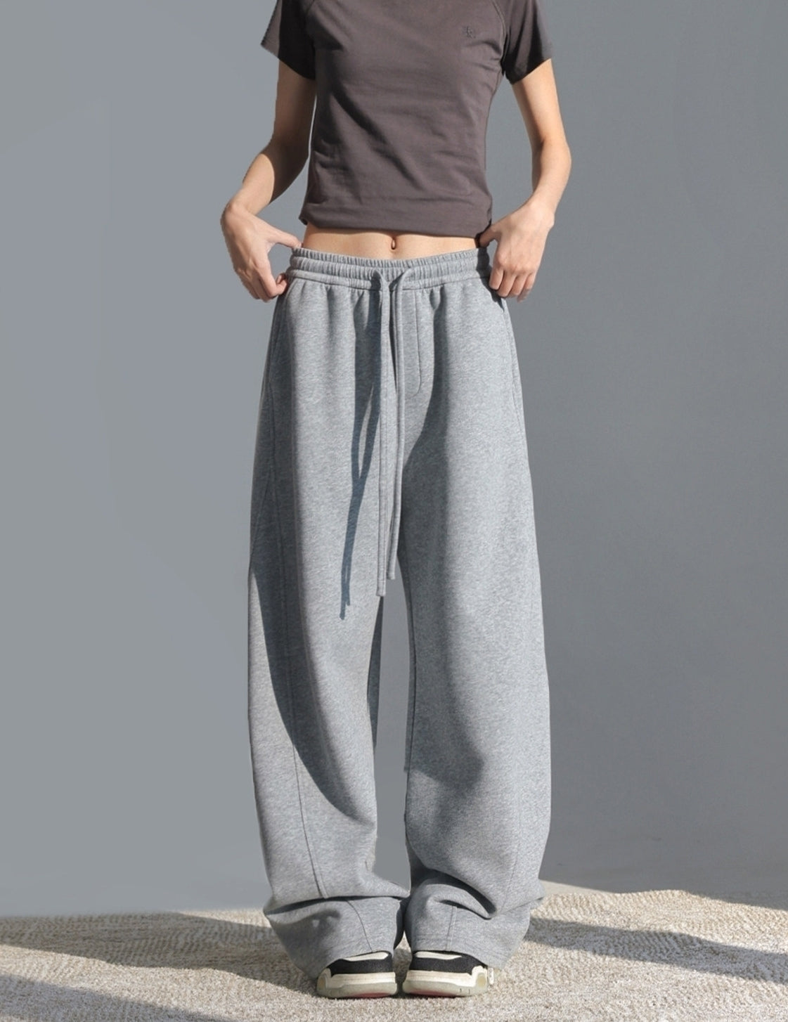 Relaxed Straight Leg Sports Pants