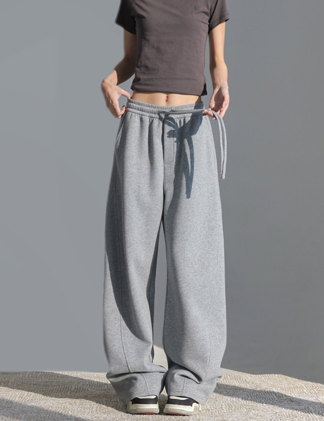 Relaxed Straight Leg Sports Pants