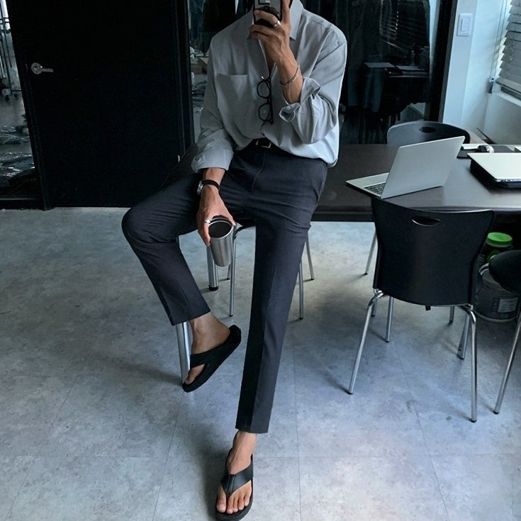 Relaxed Trendy Washed Shirt Jacket