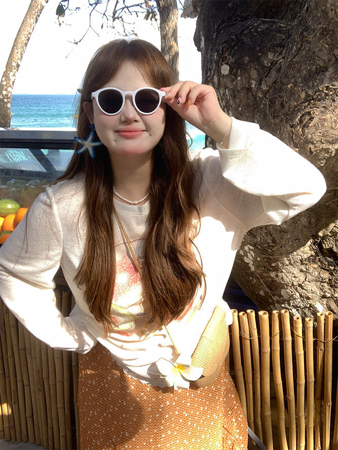 Relaxed Vacation Style Blouse