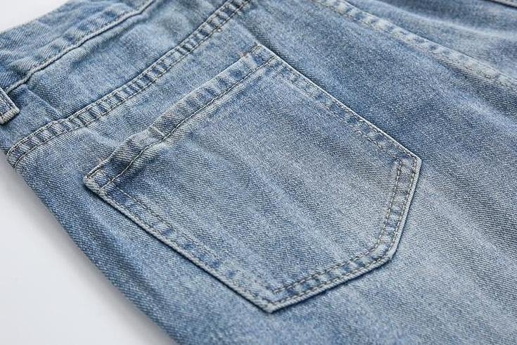 Relaxed Wash Denim Trousers