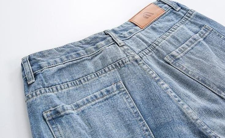 Relaxed Wash Denim Trousers
