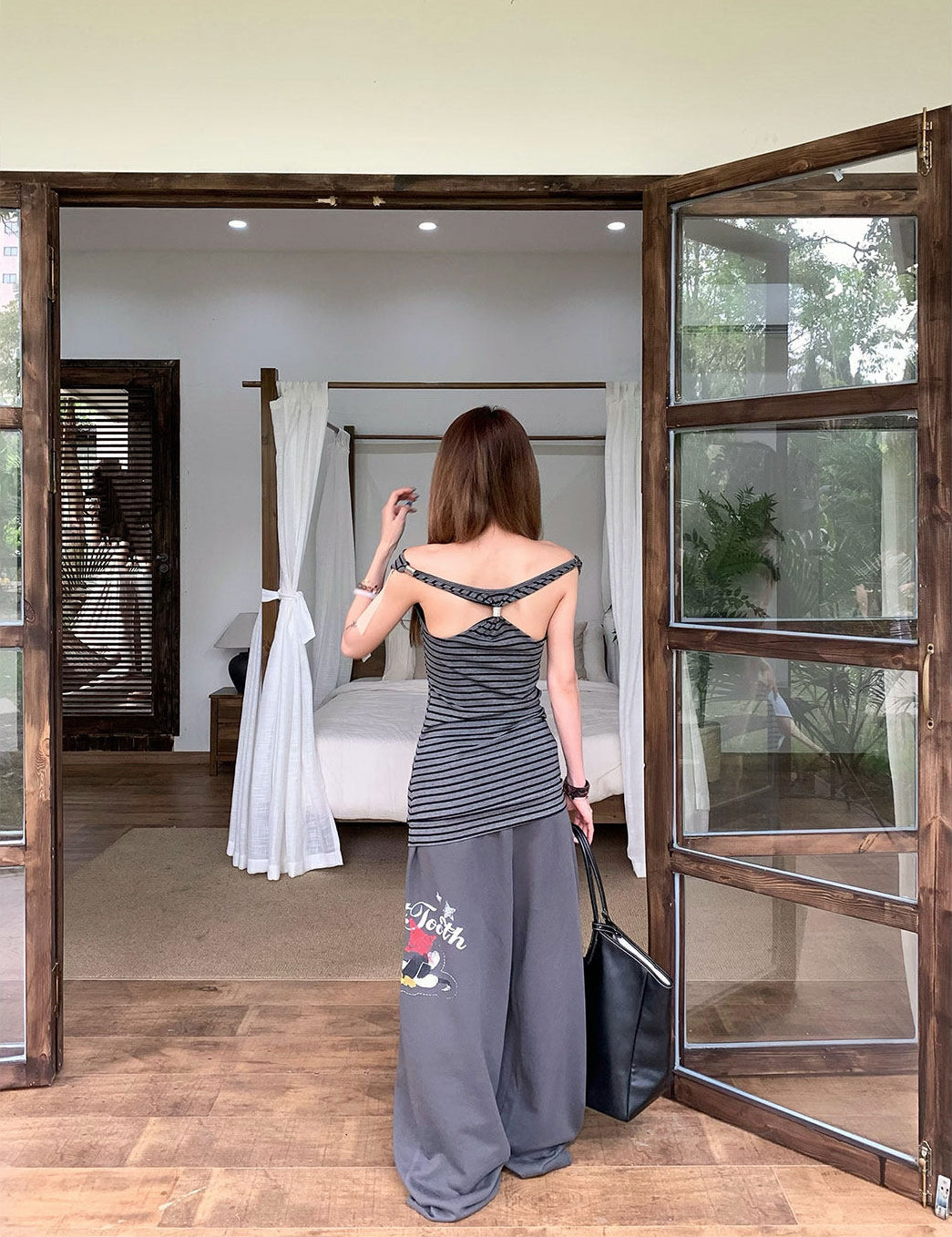 Relaxed Wide Leg Casual Pants