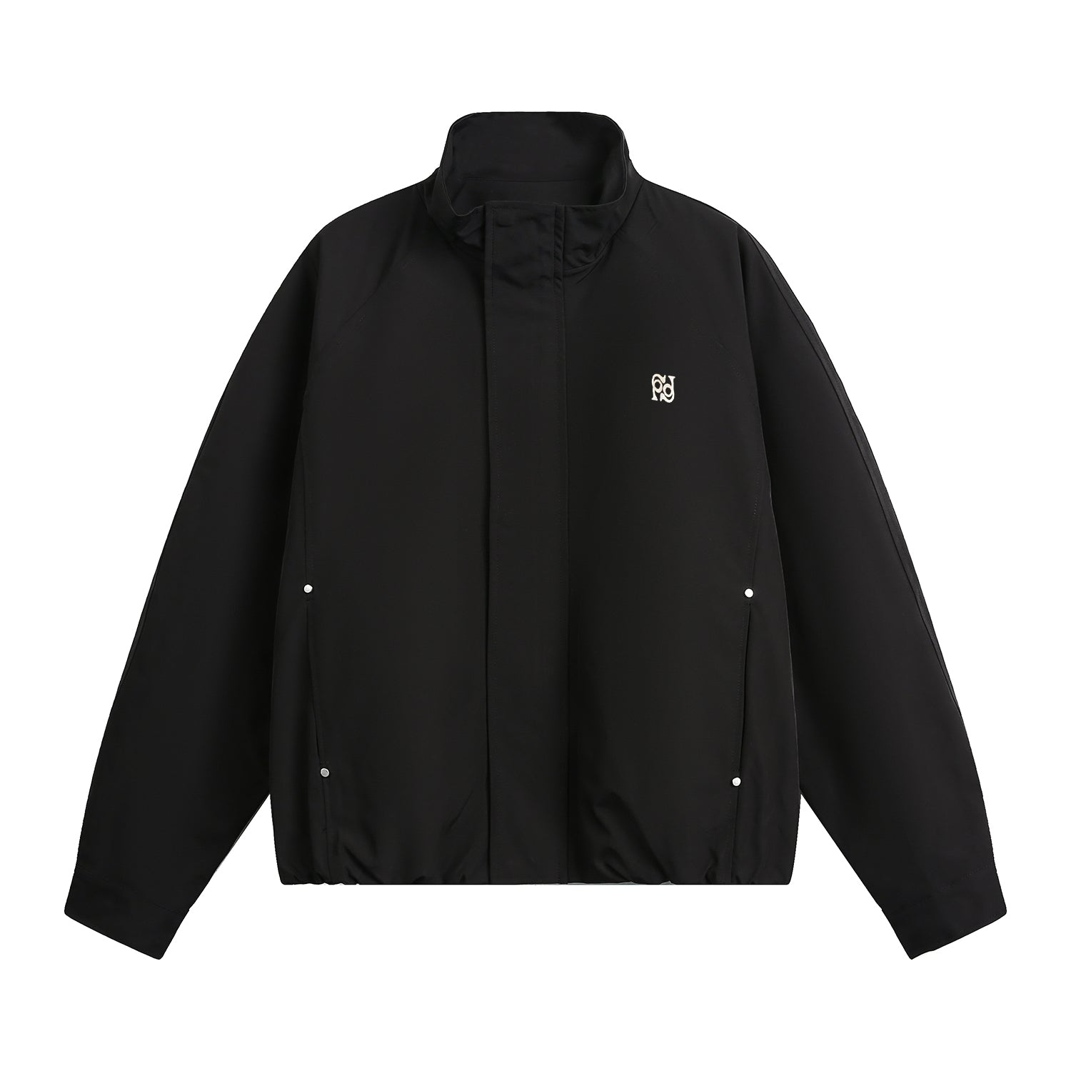 Retro Stand Collar Casual Embroidered Letter Workwear Jacket