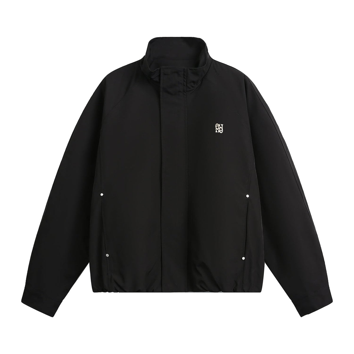 Retro Stand Collar Casual Embroidered Letter Workwear Jacket
