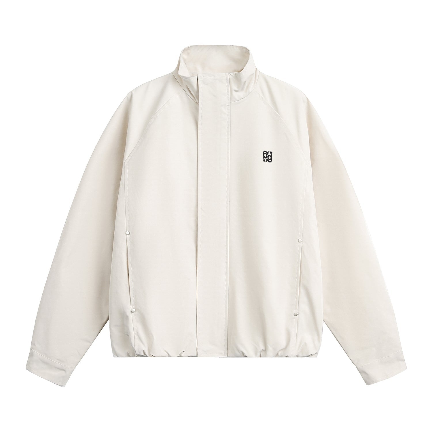 Retro Stand Collar Casual Embroidered Letter Workwear Jacket