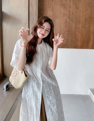 Retro Striped Fringe Shirt And Wide Leg Pants Set