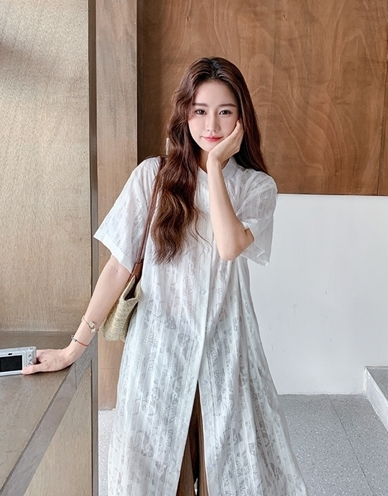 Retro Striped Fringe Shirt And Wide Leg Pants Set