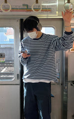 Retro Striped Long Sleeve Top