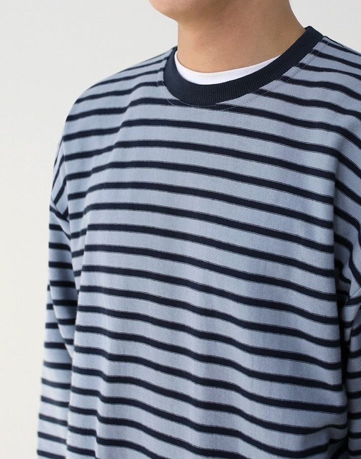 Retro Striped Long Sleeve Top