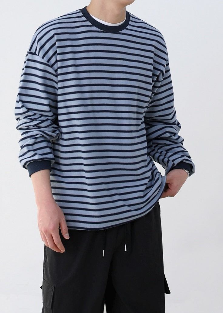 Retro Striped Long Sleeve Top