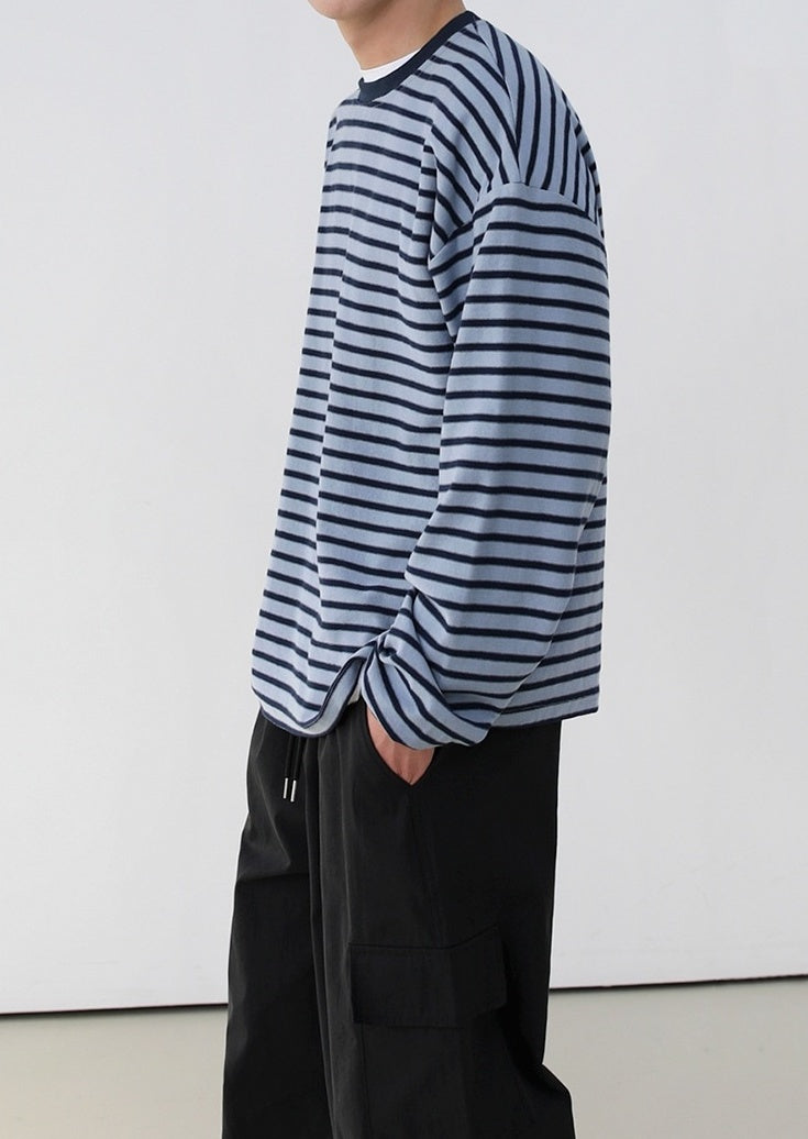 Retro Striped Long Sleeve Top
