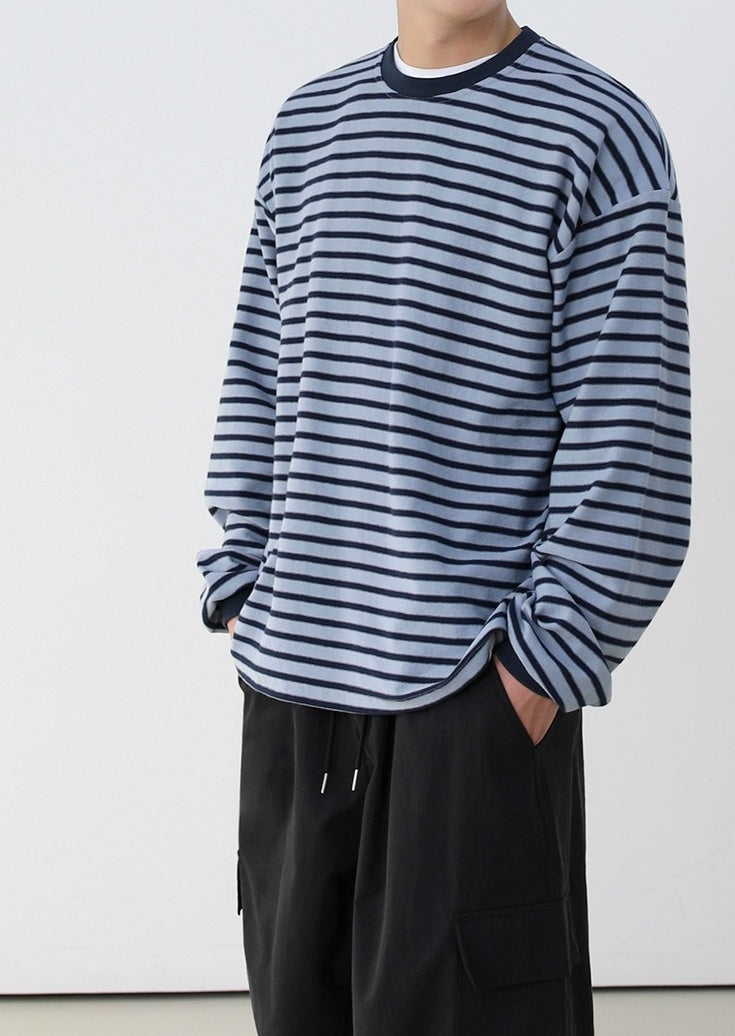 Retro Striped Long Sleeve Top