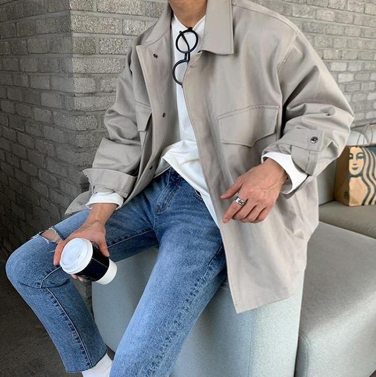 Retro Style Casual Workwear Jacket