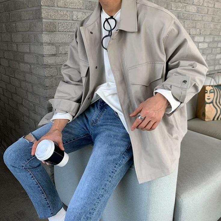 Retro Style Casual Workwear Jacket