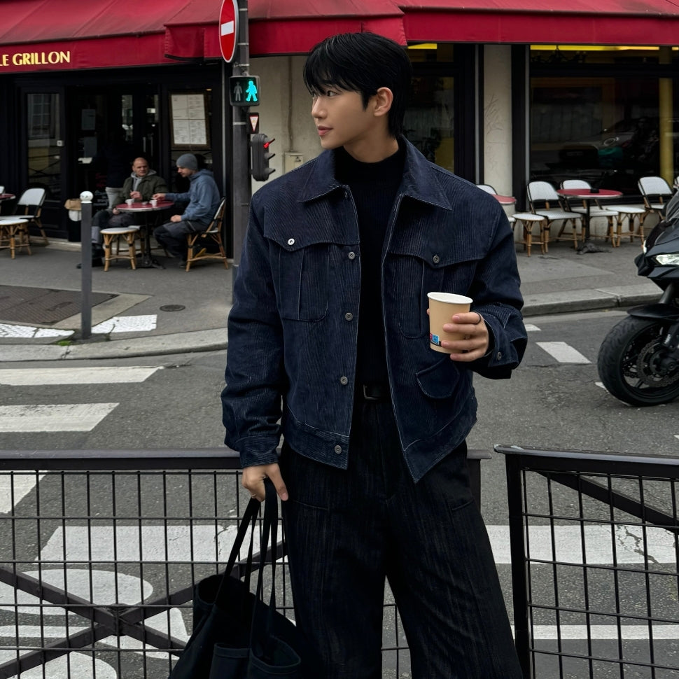 Retro Style Cool Workwear Jacket