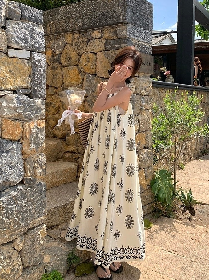 Romantic Floral Vacation Maxi Dress