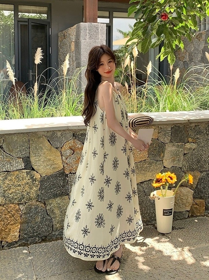Romantic Floral Vacation Maxi Dress