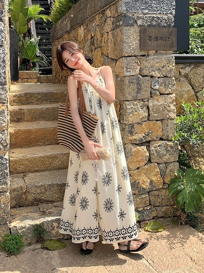 Romantic Floral Vacation Maxi Dress