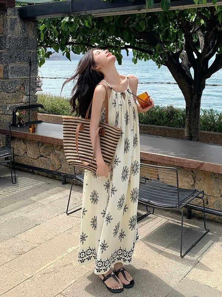 Romantic Floral Vacation Maxi Dress