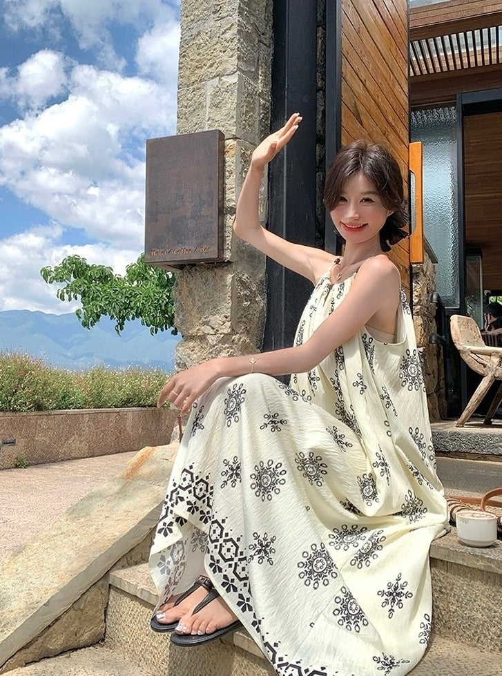 Romantic Floral Vacation Maxi Dress