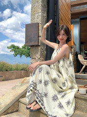 Romantic Floral Vacation Maxi Dress