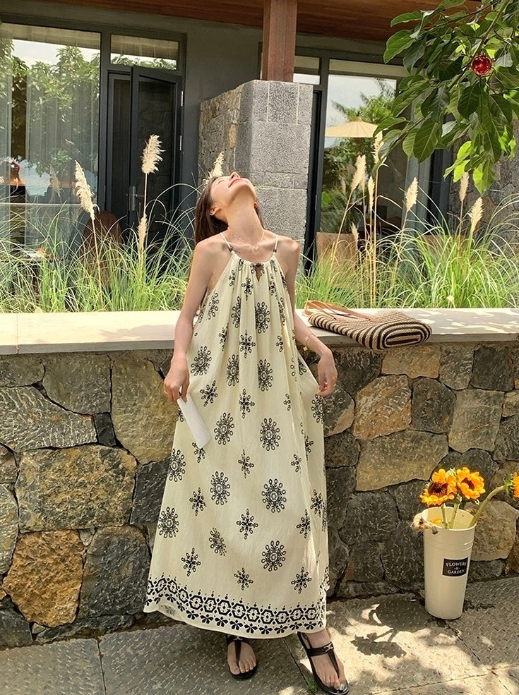Romantic Floral Vacation Maxi Dress