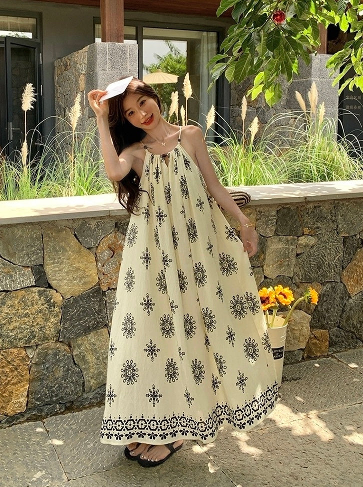 Romantic Floral Vacation Maxi Dress