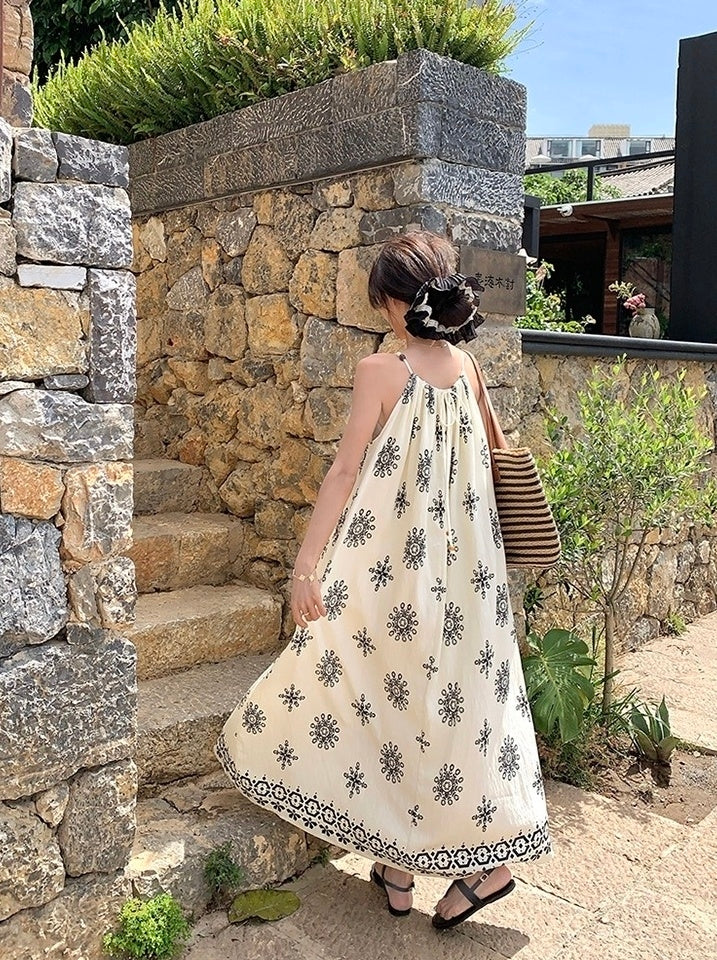 Romantic Floral Vacation Maxi Dress