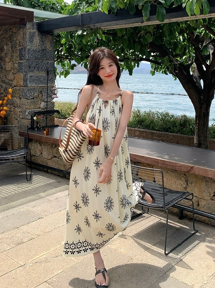 Romantic Floral Vacation Maxi Dress