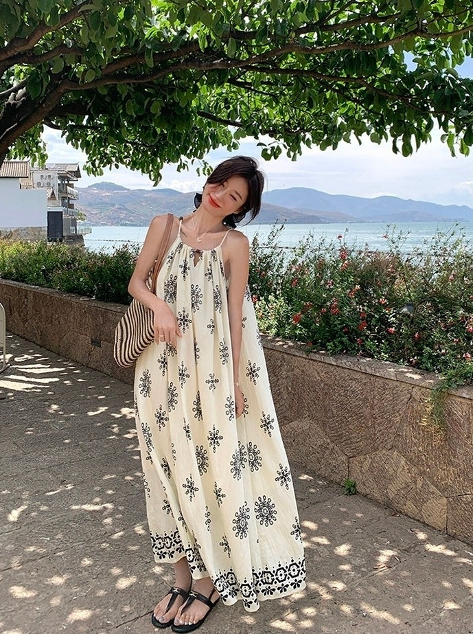Romantic Floral Vacation Maxi Dress