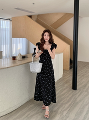 Romantic Vintage Floral Maxi Dress