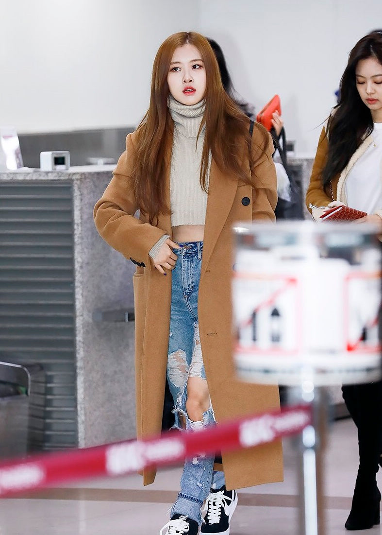 Brown Long Woolen Coat