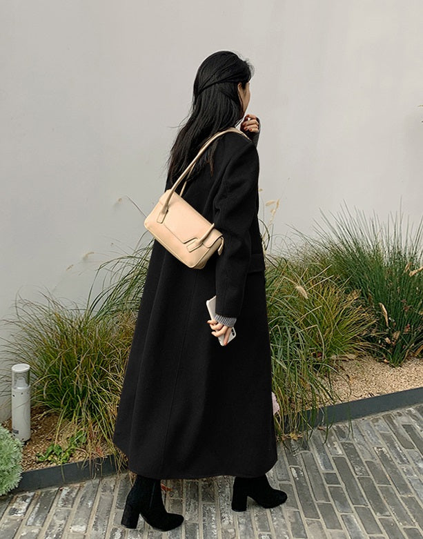 Brown Long Woolen Coat