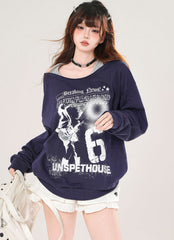 Seoul Style Halter Neck Sporty Sweatshirt