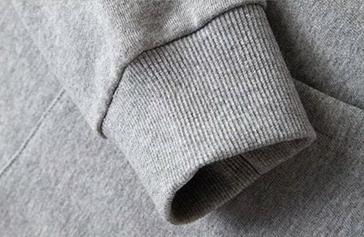 Grey Heart Printed Hoodie