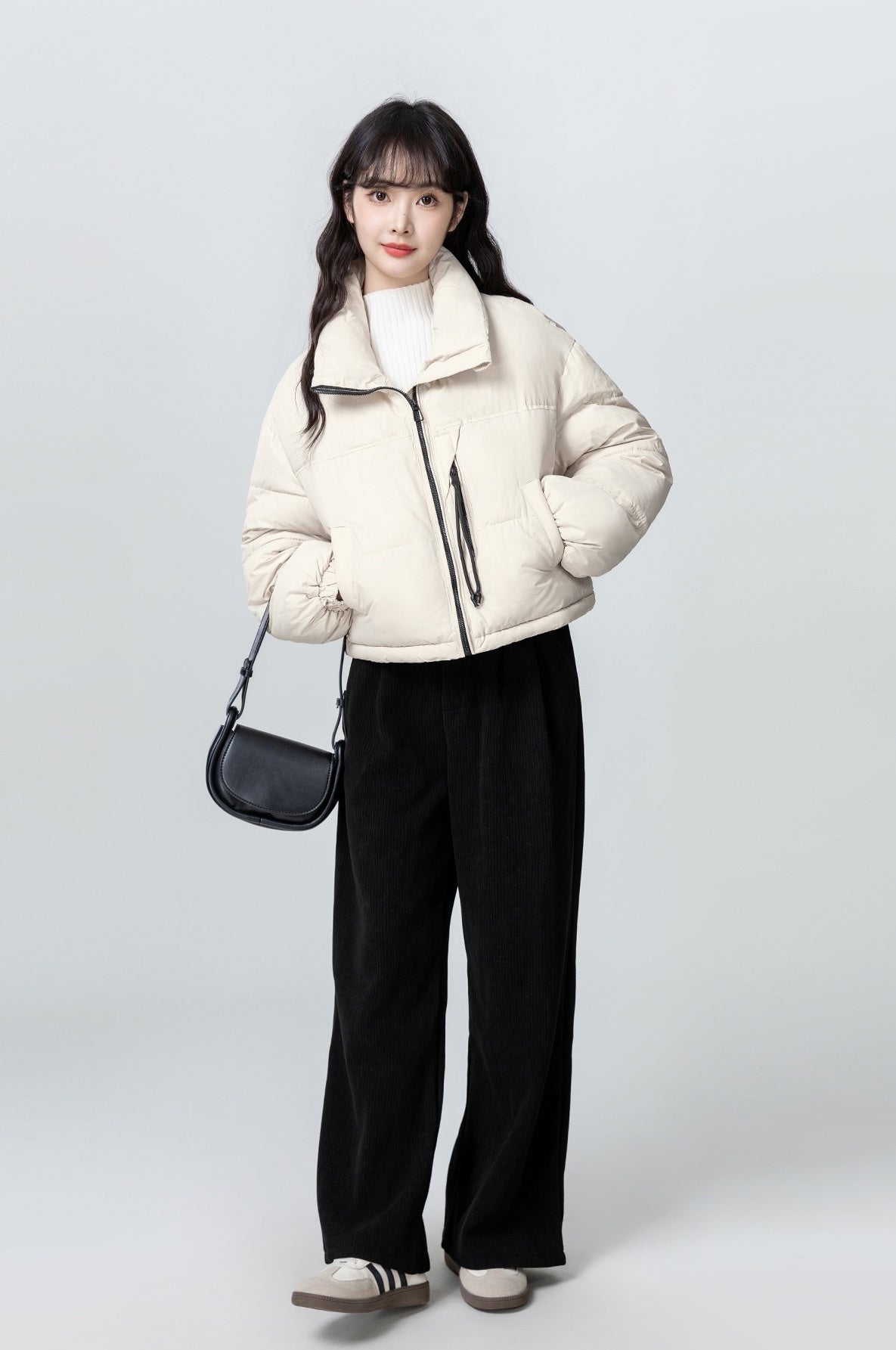 Short Collar Warm Puffer Jacket