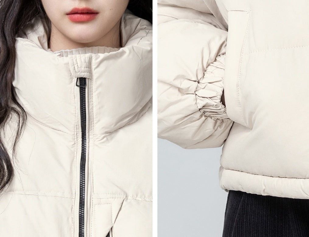 Short Collar Warm Puffer Jacket
